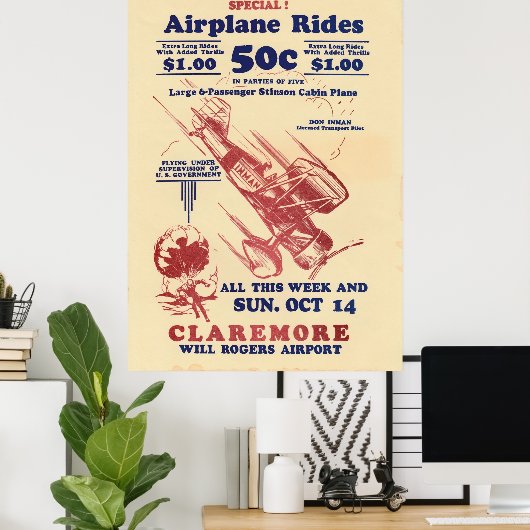 インマンブラザーズ飛んでいるサーカスヴィンテージポスター ポスター (ホームオフィス)