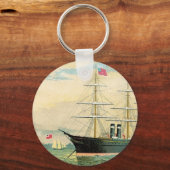 インマン汽船会社 キーホルダー (正面)
