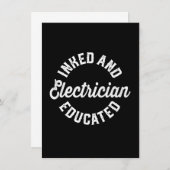 インメッドと電気技師の教育ギフト ノートカード (正面/裏面)