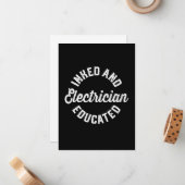 インメッドと電気技師の教育ギフト ノートカード (正面/裏面インサイチュ)