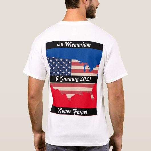 インメモリアムブラックバーオブリメンブランス Tシャツ (裏面)