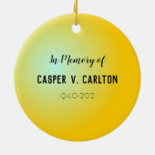 インメモリハンカラフルズセラミックオーナメント セラミックオーナメント (裏面)