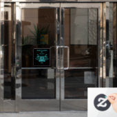 インメモリバイクのライダーバイクもしくは自転車に乗る人葬儀 ウィンドウサイン (オフィスドア)