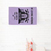 インメモリバイクのライダーバイクもしくは自転車に乗る人葬儀 横断幕 (インサイチュ)