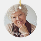 インメモリラブ天国ブルースノーウィンターツリーズ | セラミックオーナメント (裏面)