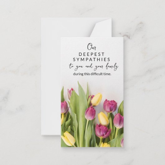 インメモリ悔やみや弔慰メモリアルエンジェルフローリストカード ノートカード (正面)