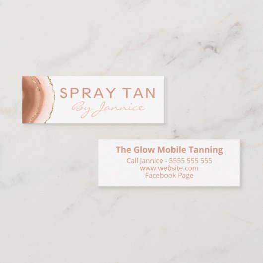 インモダンクエージェート移動式スプレータン スキニー名刺 (正面/裏面)