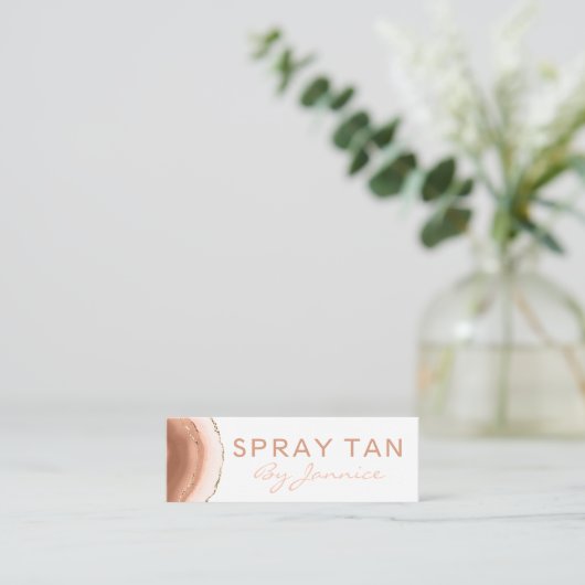 インモダンクエージェート移動式スプレータン スキニー名刺 (スタンド正面)