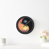 インヤンサンセット ラウンド壁時計 (ホーム)