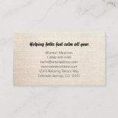 インヤンシンボル鎮静瞑想名刺 名刺 (裏面)