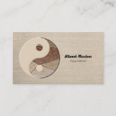 インヤンシンボル鎮静瞑想名刺 名刺 (正面)