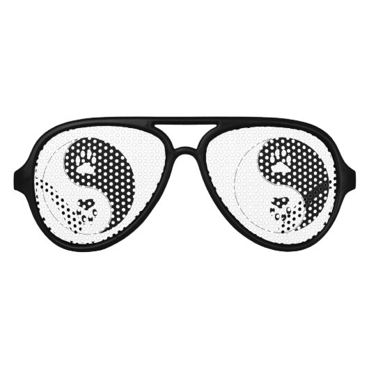 インヤンポープリント アビエーターサングラス (正面)