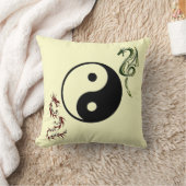 インヤン中国のドラゴン枕 クッション (ブランケット)