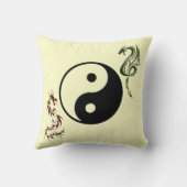 インヤン中国のドラゴン枕 クッション (裏面)