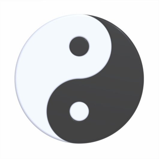 インヤン記号 シール (正面)