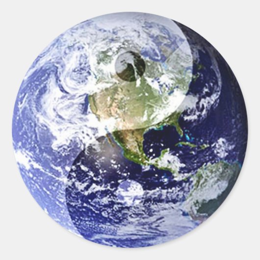 インヤン調和オンザウザ惑星 ラウンドシール (正面)