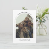 インラインアーチフォトタイポグラフィメリークリスマス シーズンカード (スタンド正面)