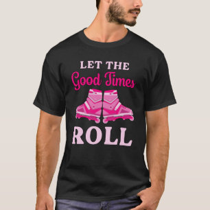 インラインガールスケートで滑るクイーンスケータースケートギフおもしろいト Tシャツ
