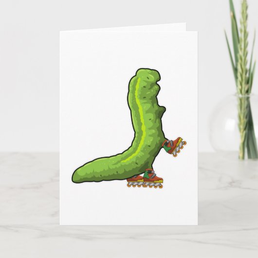 インラインスケーターのイモムシ カード (正面)