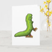 インラインスケーターを履いたキャタピラー カード (黄色い花)