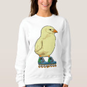 インラインスケートでインラインスケーターとしてシック スウェットシャツ (正面)