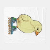 インラインスケートでインラインスケーターとしてシック フリースブランケット (正面(横))