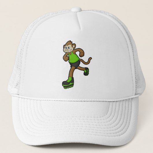 インラインスケートでスケーターとしてのサル キャップ (正面)