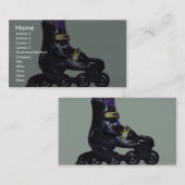 インラインスケートの靴のプロフィール 名刺 (正面/裏面)