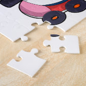 インラインスケートを備えたインラインスケートとしてのペンギン ジグソーパズル (側面)