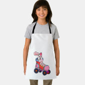 インラインスケート付きインラインスケーターとしてのウサギ エプロン (インサイチュ)