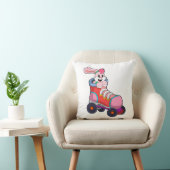 インラインスケート付きインラインスケーターとしてのウサギ クッション (椅子)