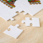 インラインスケート付きインラインスケーターとしてのキャタピラー ジグソーパズル (側面)