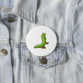 インラインスケート付きインラインスケーターとしてのキャタピラー 缶バッジ (インサイチュ)