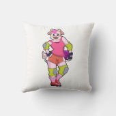 インラインスケート付きインラインスケーターとしてヤギ クッション (裏面)