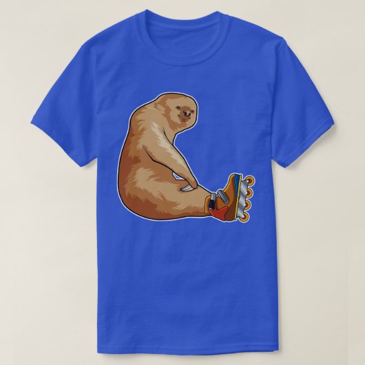 インラインスケート付きインラインスケートとしてスロース Tシャツ (デザイン正面)