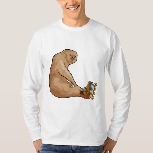 インラインスケート付きインラインスケートとしてスロース Tシャツ (正面)