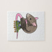 インラインスケート付きインラインスケートとしてマウス ジグソーパズル (横)