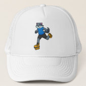 インラインスケート付きスケーターとしてのルーン キャップ (正面)