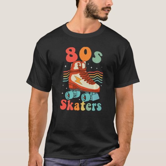 インラインスケート80sローラースケートローラーエイト tシャツ (正面)