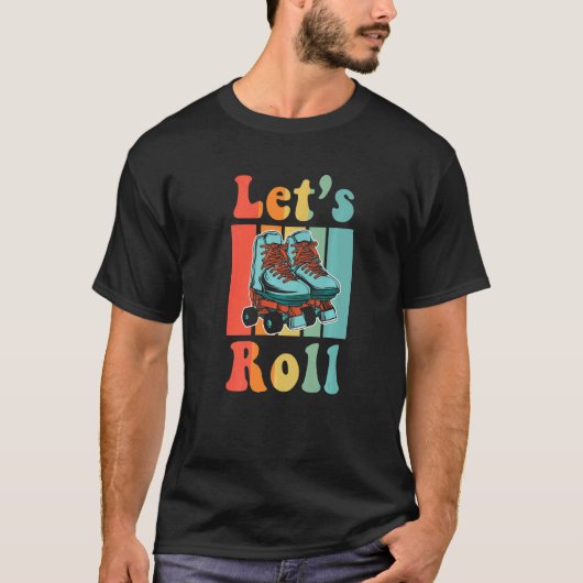 インラインスケート ローラースケート 80年代 ファッション Tシャツ (正面)