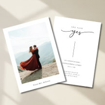 インラインモダン彼女が言ったYesブライダルシャワー写真