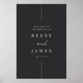 インライン |モダンのミニマルウェルカムサイン ポスター (正面)