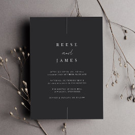 インライン モダンミニマル結婚| 招待状