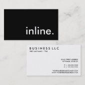 インライン 名刺 (正面/裏面)