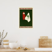 インランドプリンタ1895年のクリスマスはブラッドリー・アート ポスター (キッチン)