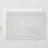 インラヴィングメモリ銅十字葬招待状2 招待状 (裏面)