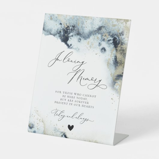 インラヴィング・メモリアル・ブルー・ビーチ・金ゴールドズ 台座サイン (正面)