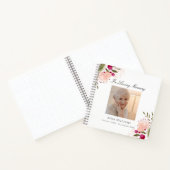 インラヴィング・メモリー・フローラ写真葬祭ゲストブック ノートブック (内部)