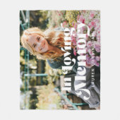 インラヴィング・メモリー・ヴィンテージレトロ記念写真 フリースブランケット (正面)