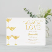 インラヴ飲シャンパンタワーバチェロレッテ 箔招待状 (立ち正面)